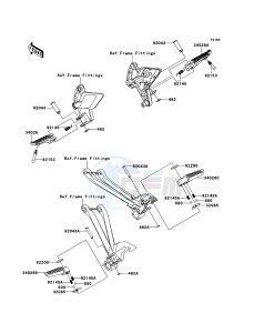 Z1000 ZR1000DDFA FR GB XX (EU ME A(FRICA) drawing Footrests