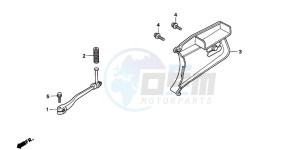 PK50 drawing PEDAL/KICK STARTER ARM