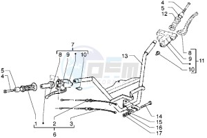 X9 500 drawing Handlebars-master cylinders