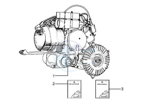 PX 125 30 Anni drawing Engine assembly