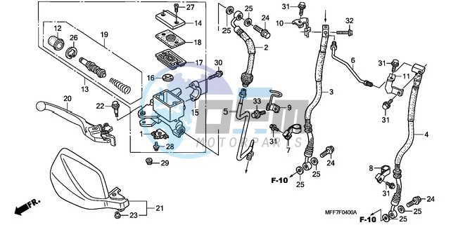 FR. BRAKE MASTER CYLINDER