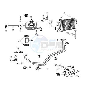 FIGHT LRIX drawing COOLING CIRCUIT WITH PLUG