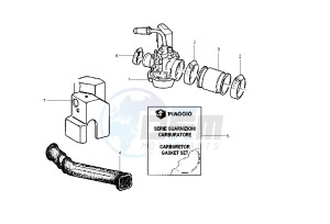 Typhoon 50 drawing Caburetor Assy