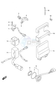 DF 90A drawing PTT Switch/Engine Control Unit