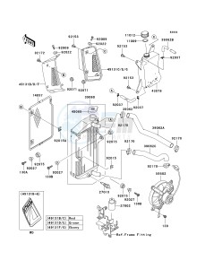 KL 650 A [KLR 650] (A6F-A7F) A6F drawing RADIATOR