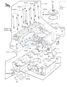 KZ 700 A (A1) drawing CRANKCASE