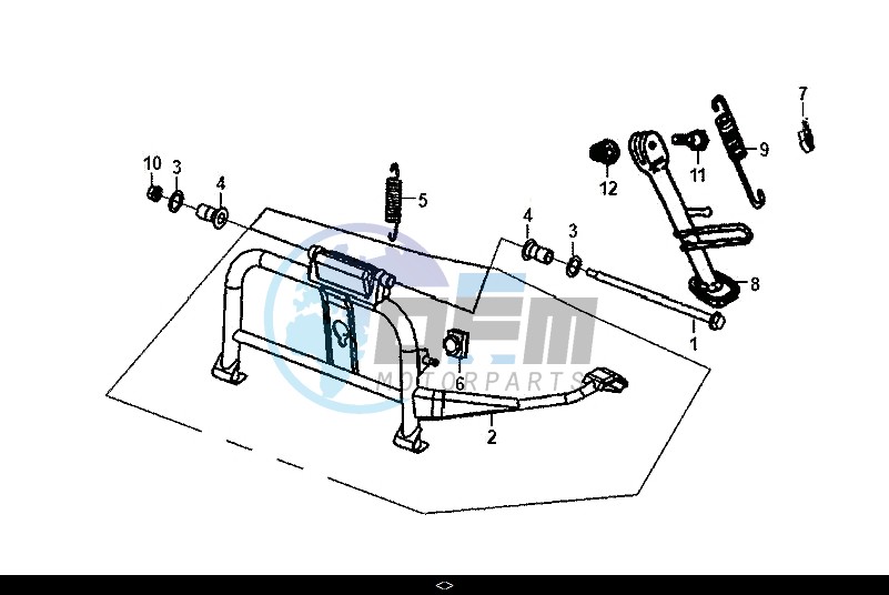 MAIN STAND KICK STARTER ARM