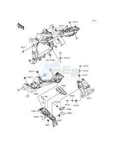 NINJA_250SL_ABS BX250BFF XX (EU ME A(FRICA) drawing Rear Fender(s)