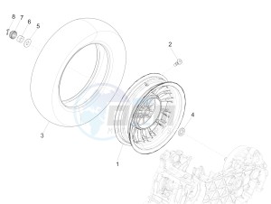 150 Sprint 4T 3V ie (APAC) (AU, CD, EX, JP, RI, TH) drawing Rear wheel