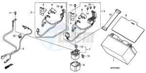 CB600FA3A UK - (E / ABS MKH ST) drawing BATTERY