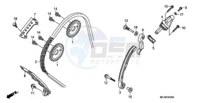 CBR600RA9 Korea - (KO / ABS MK) drawing CAM CHAIN/TENSIONER