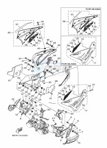 MT-10 MTN1000 (B67J) drawing COWLING 3