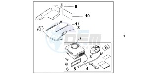 SH125RC drawing G,KIT SECURITY SY