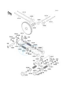 KAF 620 G [MULE 3000] (G6F-G8F) G8F drawing VALVE-- S- -_CAMSHAFT-- S- -