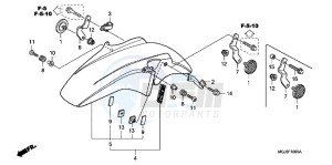 CBF1000FB drawing FRONT FENDER