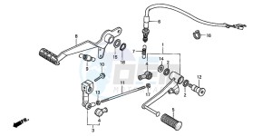 CB900F CB900F drawing PEDAL