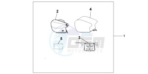 VTR1000F FIRE STORM drawing PILLION BAG