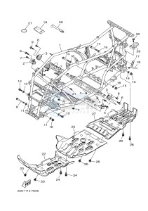 YFM700FWAD GRIZZLY 700 (2UDD) drawing FRAME