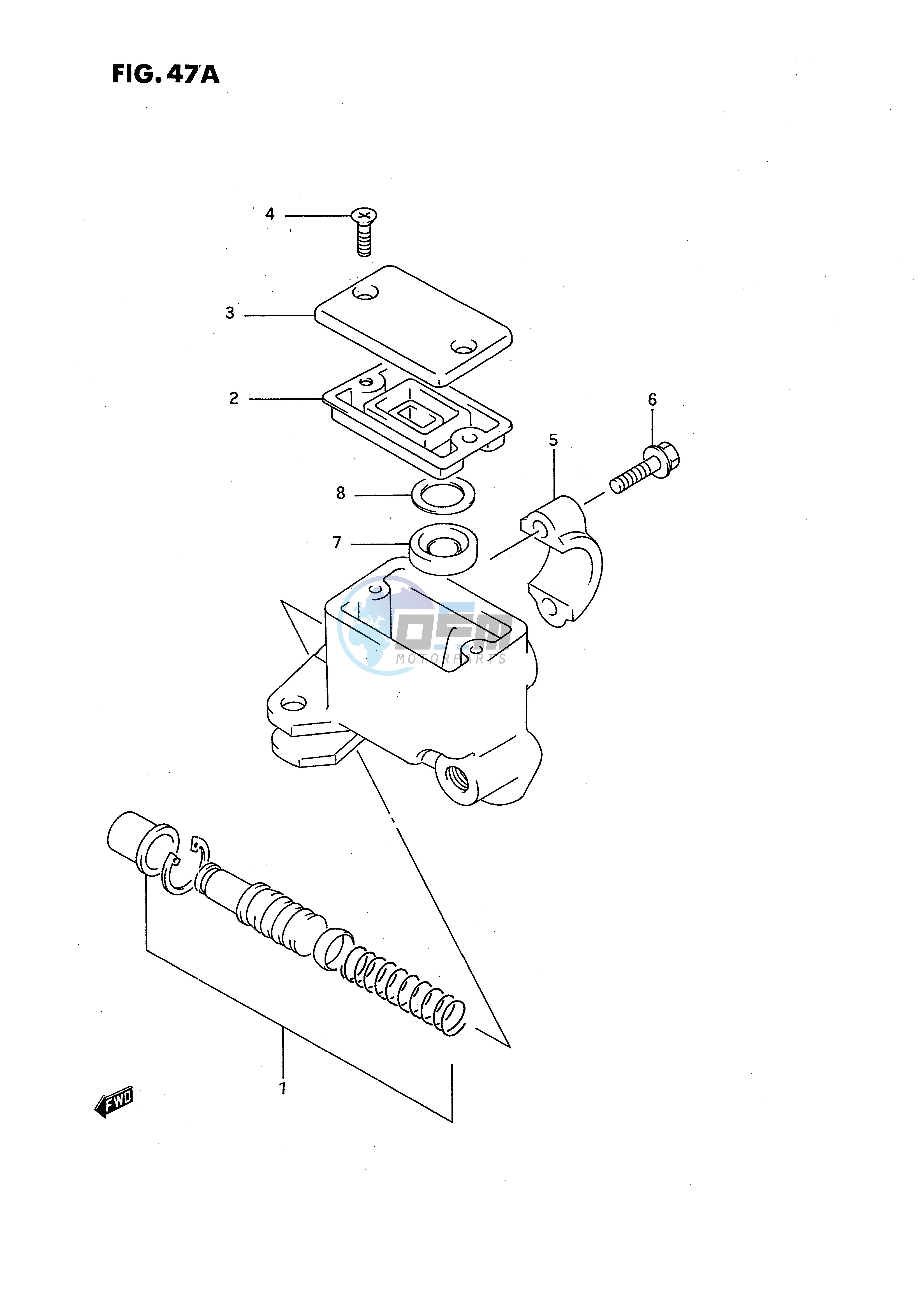 FRONT MASTER CYLINDER (MODEL M N P R S T)