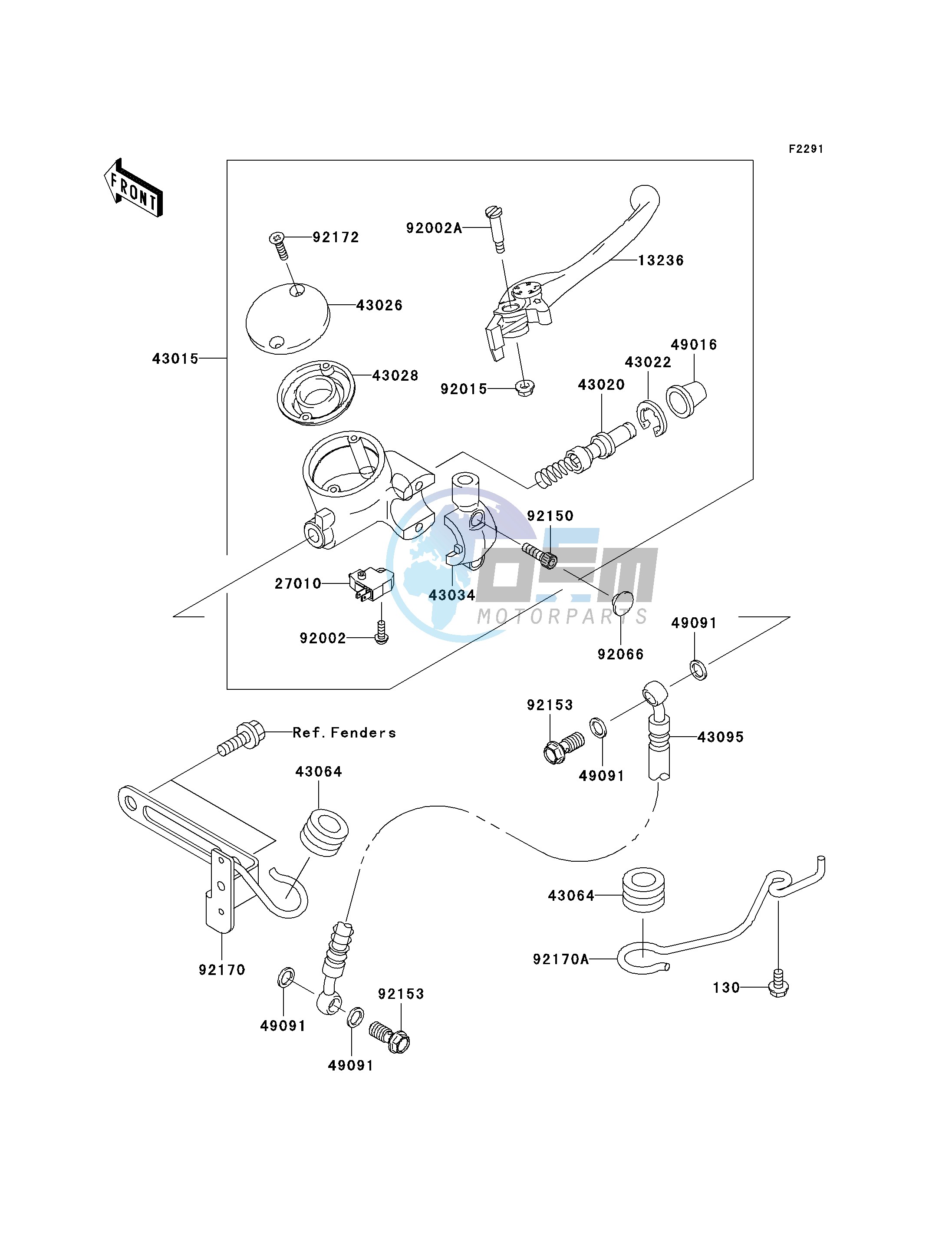 FRONT MASTER CYLINDER