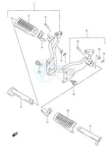 AN125 (E2) Burgman drawing FOOTREST