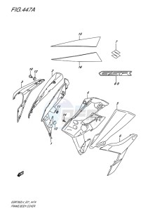 GSR750Z ABS EU drawing FRAME BODY COVER