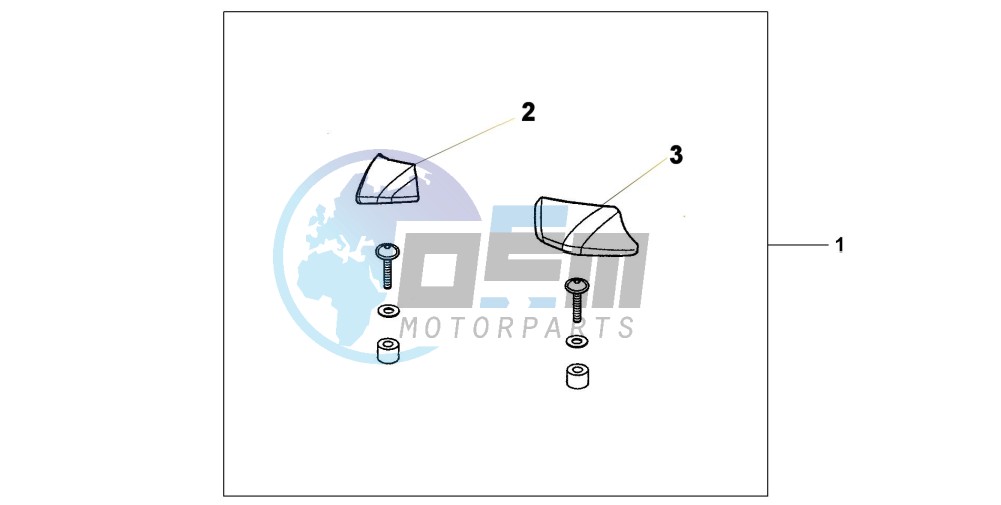 PILLION ARM REST SET