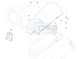 GTS 300 ie (EMEA, APAC) drawing Saddle/seats