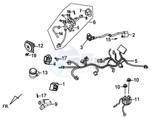 X'PRO 50 (45 KM/H) (AE05W4-FR) (L4-M1) drawing WIRE HARNESS