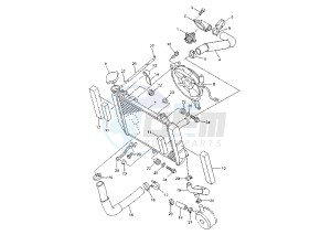 YZF R6 600 drawing RADIATOR-HOSE