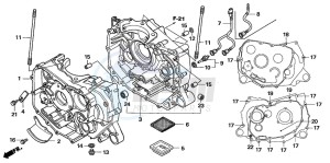 TRX500FE drawing CRANKCASE