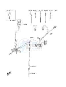 KSF 400 A [KFX400) (A1-A3) [KFX400) drawing IGNITION SWITCH-- A1- -