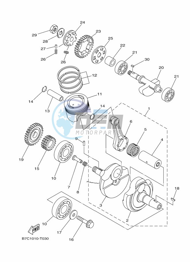 CRANKSHAFT & PISTON