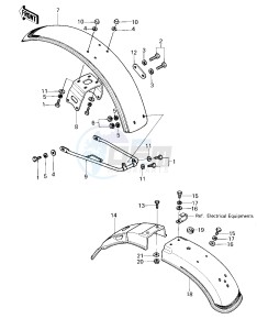 KZ 650 E [LTD] (E1) [LTD] drawing FENDERS