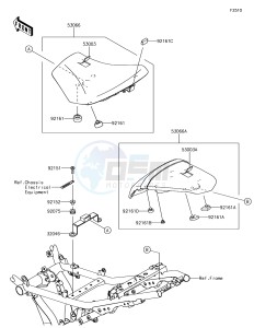 Z650 ER650HJF XX (EU ME A(FRICA) drawing Seat