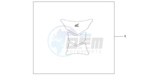 CB1300A CB1300SUPER FOUR drawing TANK PAD