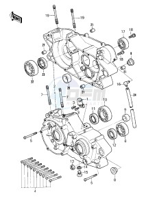 KX 250 A [KX250] (A6-A7) [KX250] drawing CRANKCASE