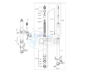 YZF R1 1000 drawing FRONT FORK