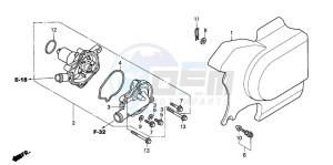 VT750CA drawing WATER PUMP