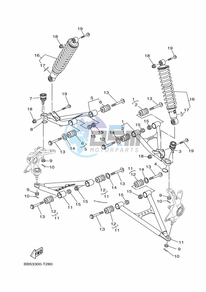 FRONT SUSPENSION & WHEEL