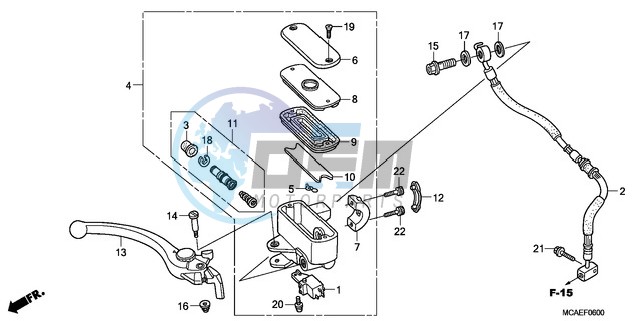 FRONT BRAKE MASTER CYLINDER