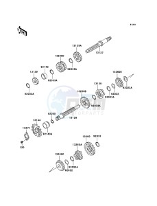 ELIMINATOR 125 BN125A6F GB XX (EU ME A(FRICA) drawing Transmission