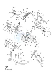 FJR1300A FJR1300A ABS (1MC9 1MCA 1MCB) drawing STAND & FOOTREST