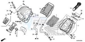 CBR300RF CBR300R Europe Direct - (ED) drawing AIR CLEANER