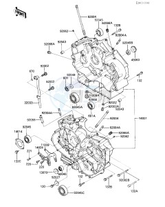 VN 750 A [VULCAN 750] (A2-A5) [VULCAN 750] drawing CRANKCASE