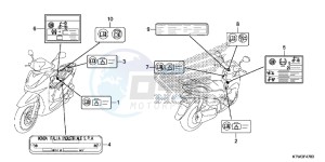 SH300E SH300E UK - (E) drawing CAUTION LABEL