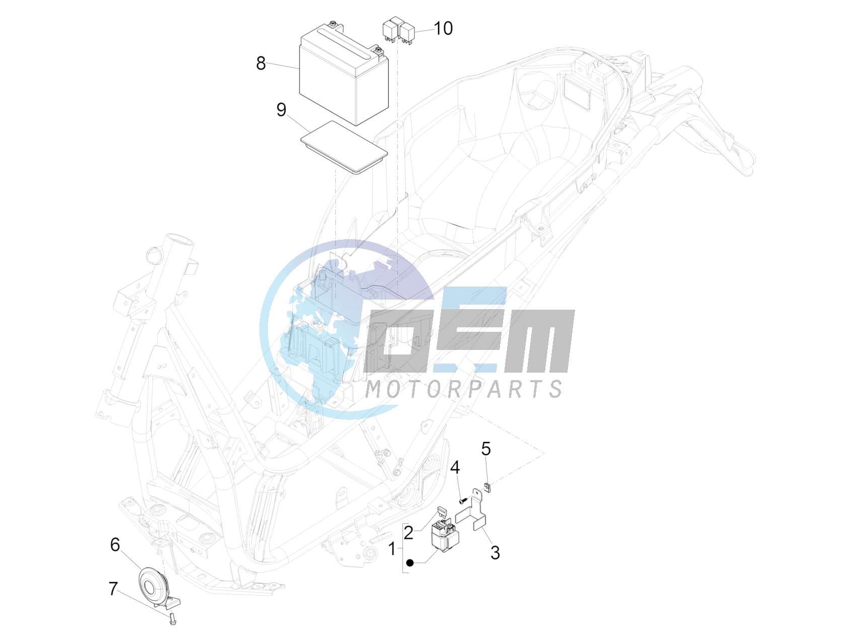 Remote control switches - Battery - Horn