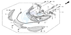 SH125 drawing REAR COMBINATION LIGHT