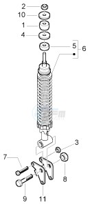 Fly 125 4t drawing Rear Damper