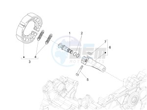 S 125 4T 3V ie drawing Rear brake - Brake jaw